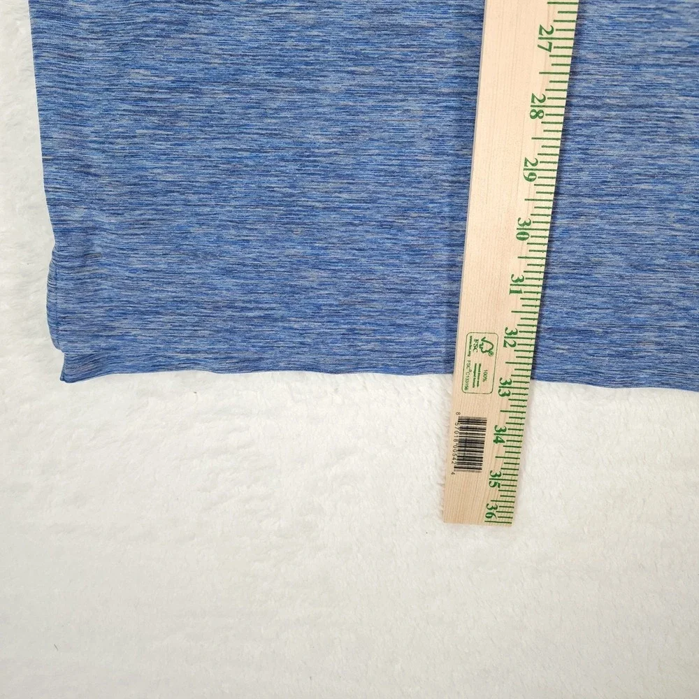 FootJoy Polo Shirt Mens XXL Blue Heathered Golf Performance FJ Logo Short Sleeve - Picture 10 of 12